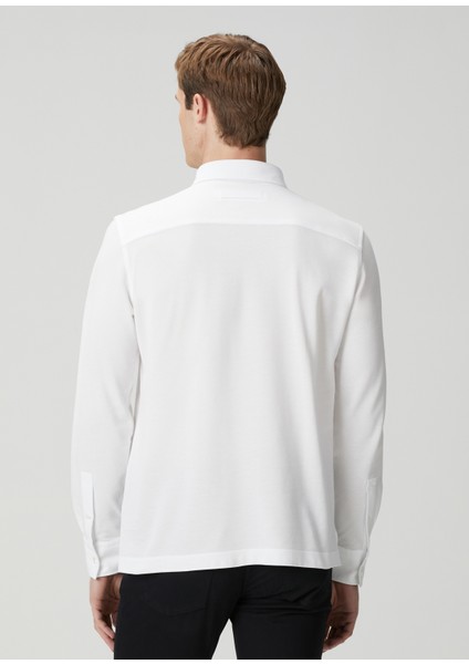 Beyaz Polo Yaka Sweatshirt fırsatları