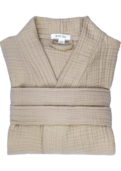 Cocoon Bej %100 Pamuk Kadın Bornoz