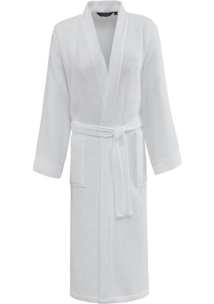 Soft Pike Beyaz Unisex Bornoz