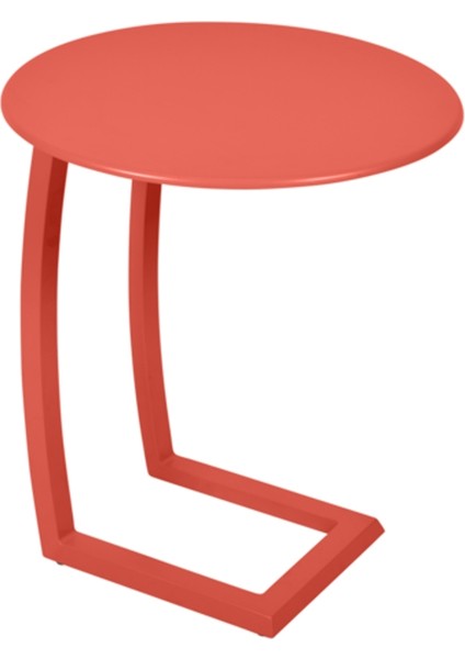 Alize Turuncu Metal Bahçe Sehpası