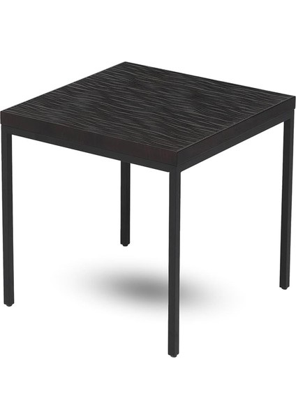 Malang Dark Brown Yan Sehpa 40 x 40 cm