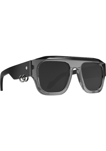 Wop Wp 01 Crystal Gray Gri Siyah Asetat Unisex Güneş Gözlüğü