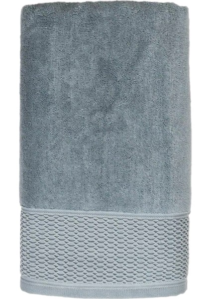 Poppy Mavi Pamuklu Banyo Havlusu 90 x 150 cm