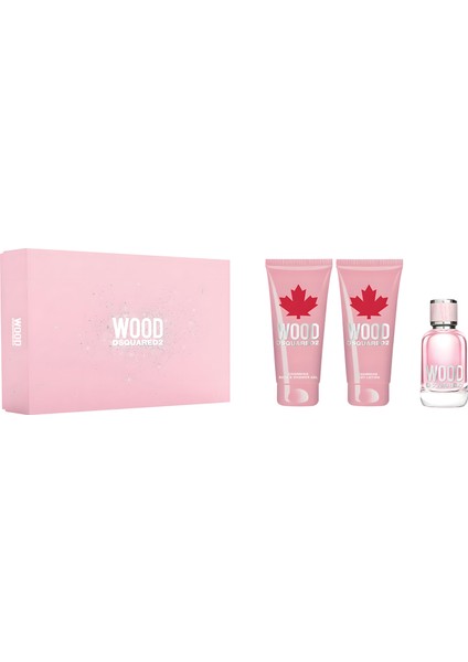 Wood Femme Edt 50 ml + Vücut Losyonu 100 ml + Duş Jeli 100 ml Kadın Parfüm Seti