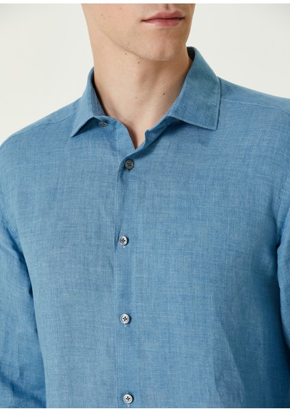 Mavi Keten Gömlek indirimleri