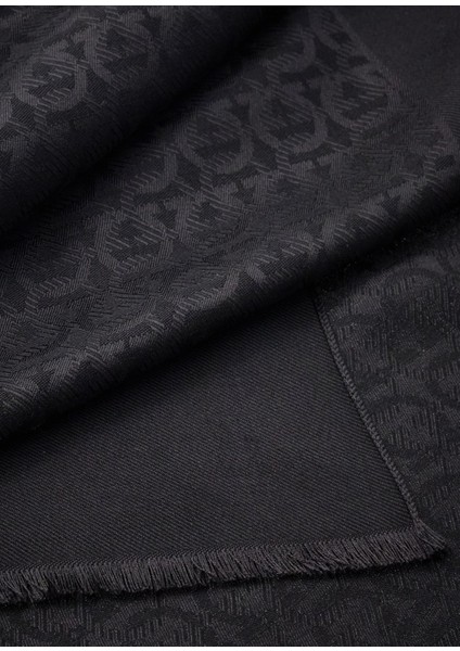 Siyah Monogram Kadın Ipek Şal fiyatları