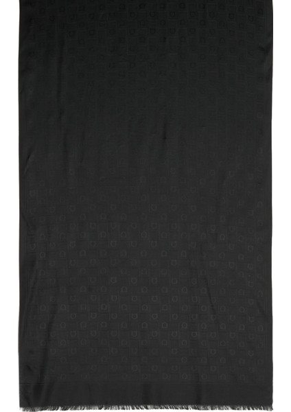 Siyah Kadın Ipek Şal