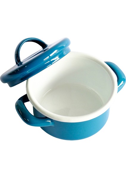Petrol Emaye Mini Tencere 12 cm modelleri