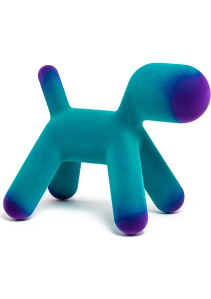 Puppy Turquoise Medium Köpek Heykeli modelleri