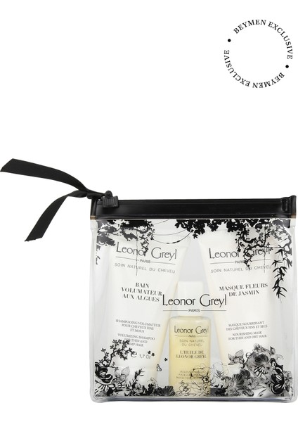 Volume Travel Ince Telli Saçlar Için Saç Bakım Set