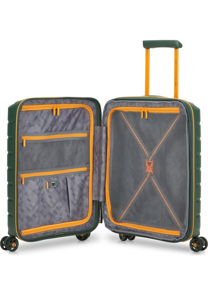 41818381-81 Trolley Cabina 4r B-Flying Move Nero Fumo Yeşil Bavul 55 cm fırsatları