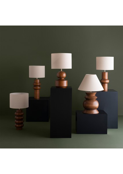 Sorrento Lamp Ahşap Abajur fiyatları