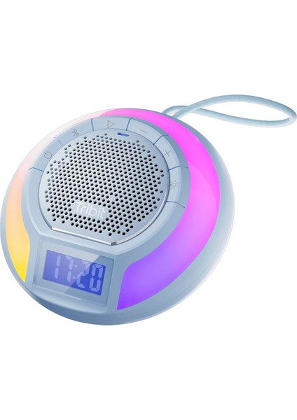 Aquaease Koyu Mavi Ipx7 Dahili Mikrofon Işıklı Bluetooth Hoparlör