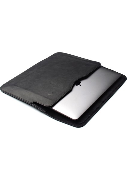 MacBook Air Pro 16" Deri Siyah Laptop Kılıfı fiyatları