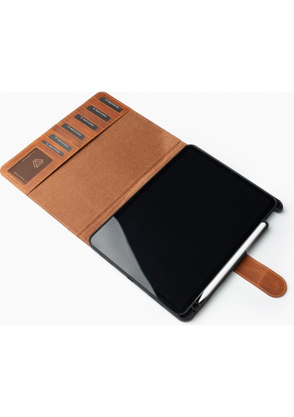 iPad Pro 11" Camel Deri Tablet Kılıfı modelleri