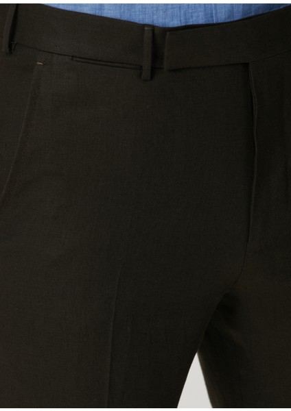 Kahverengi Keten Formal Pantolon fırsatları