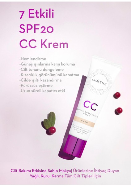 Shade Fair 7 Etkili Renk Dengeleyici Spf 20 cc Krem 30 ml fiyatları