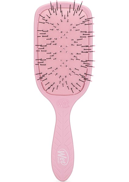 Go Green Paddle Detangler Pembe Kalın Telli Saçlar Için Geniş Saç Fırçası