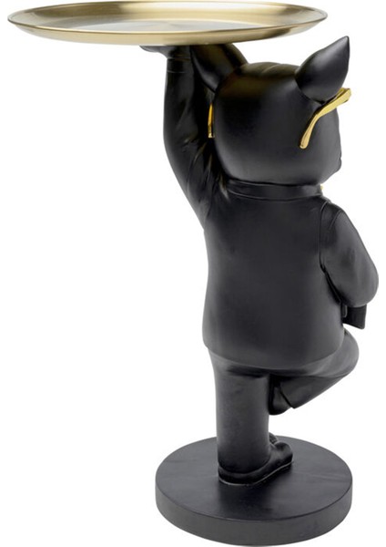 Side Table Cool Bulldog Tray Black Yan Sehpa indirimleri