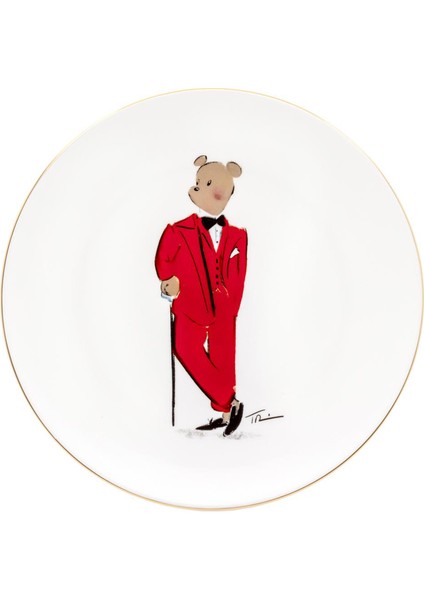Hal At Christmas White Porselen Tabak 25 cm