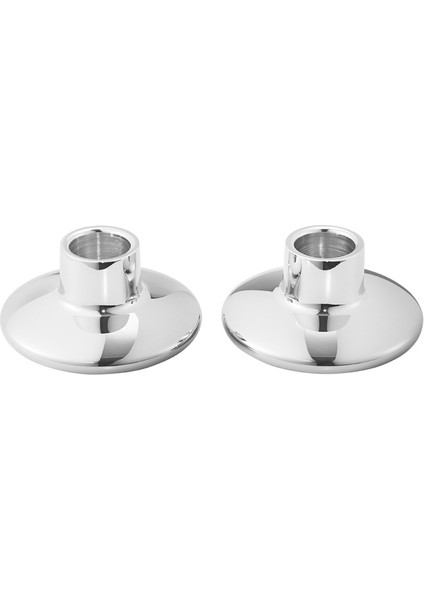Silver Geometrik Formlu 2li Şamdan modelleri