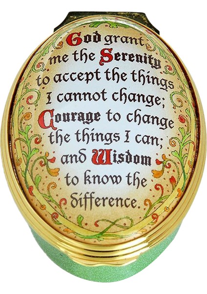 The Serenity Prayer Emaye Kutu
