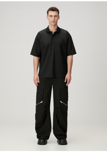 Siyah Kargo Pantolon