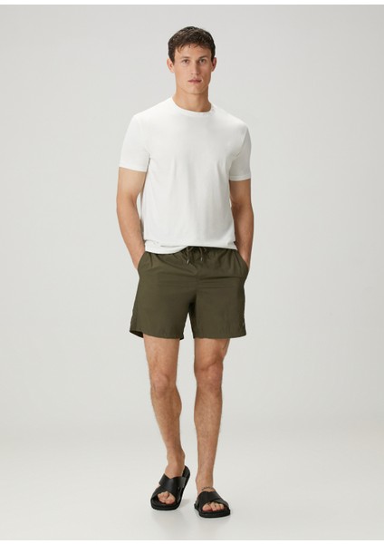 Yeşil Beli Kordonlu Mayo