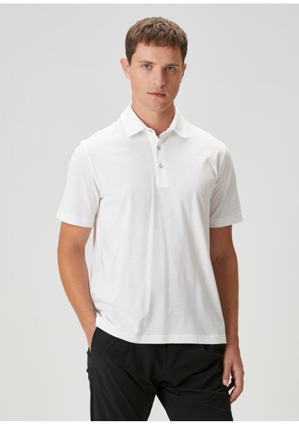 Beyaz Polo T-Shirt