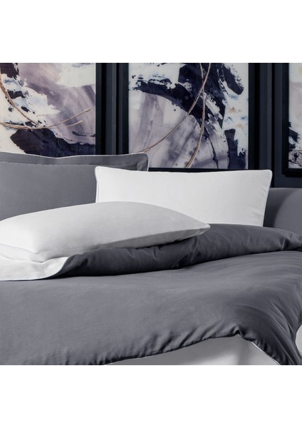 Bebek Mavi Biyeli Gri Beyaz Pamuk Saten Çift Kişilik Nevresim Takımı modelleri