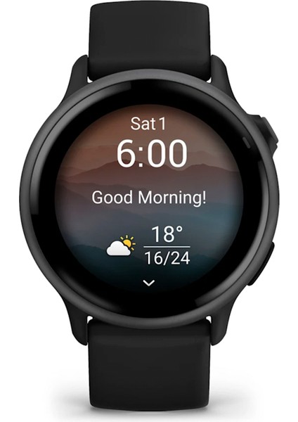 Vivoactive 6 42 mm Siyah Silikon Kayışlı Akıllı Saat