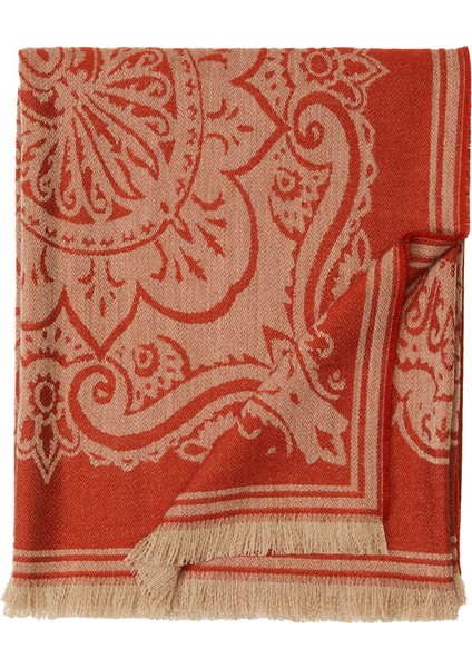 Kırmızı Yün Throw