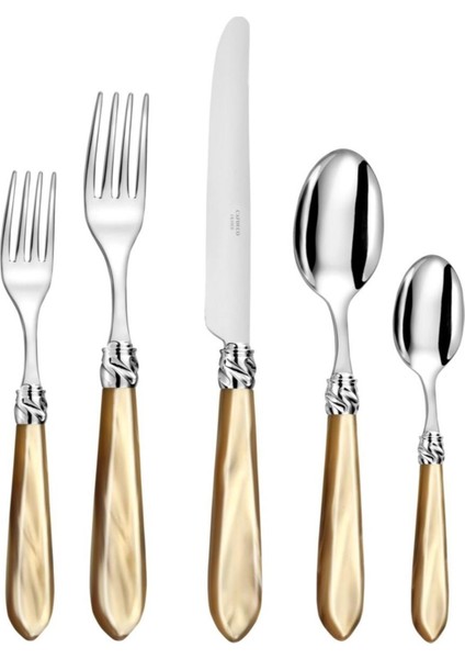 Diana Ham Sedef Çelik 30 Parça Çatal Kaşık Bıçak Seti