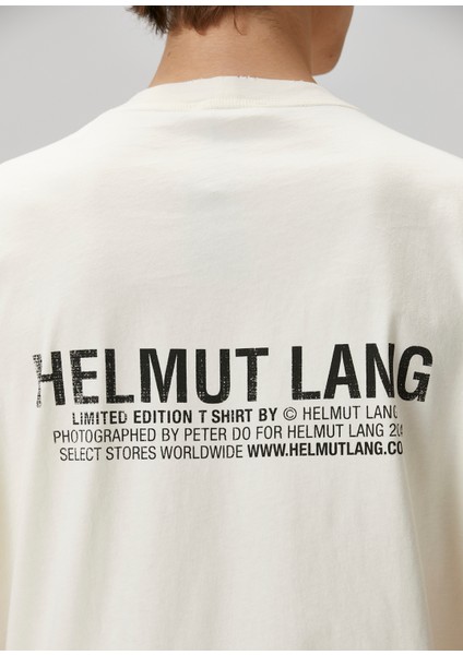 Postcard Beyaz Baskılı T-Shirt