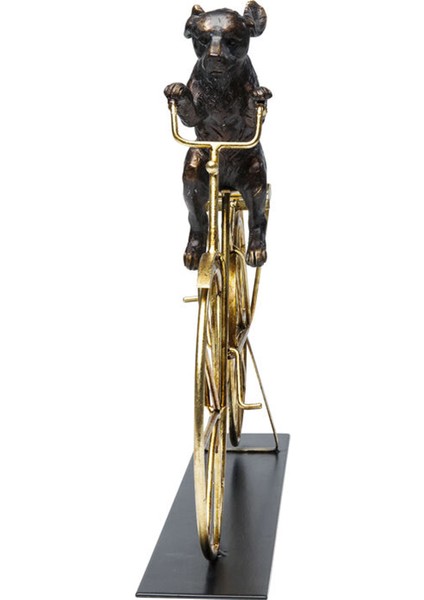 Dog With Bicycle Dekoratif Obje 44 cm fırsatları