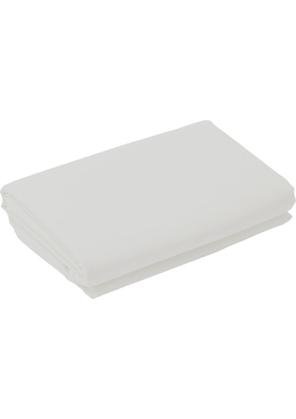 Ekru Pamuk Saten Düz Çarşaf