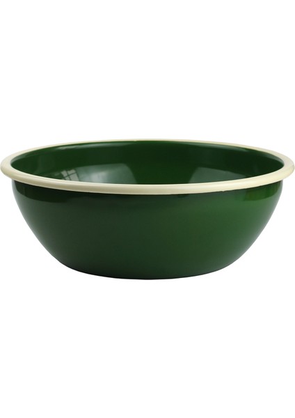 Yeşil Emaye Kase 26 cm