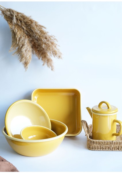 Sarı Emaye Kase 26 cm modelleri