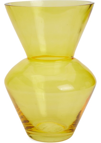 S Sarı Cam Vazo