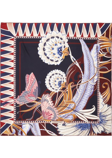 Çok Renkli Kadın Ipek Fular