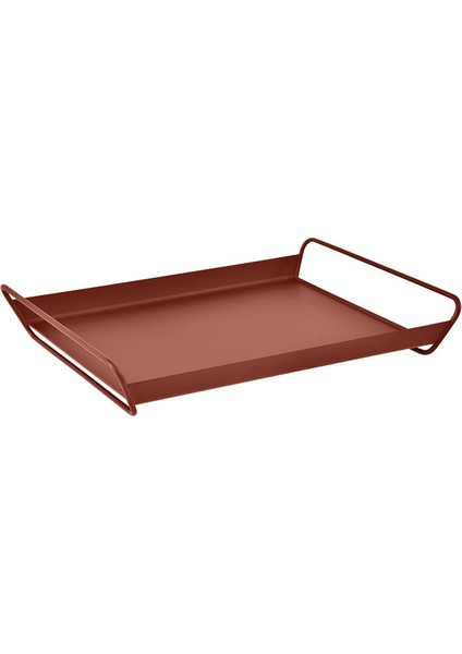 Alto Tray Bordo Metal Tepsi