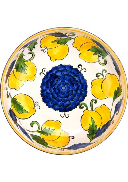 Amalfi Coast Collection Handmade Kobalt Seramik Salata Kasesi fiyatları