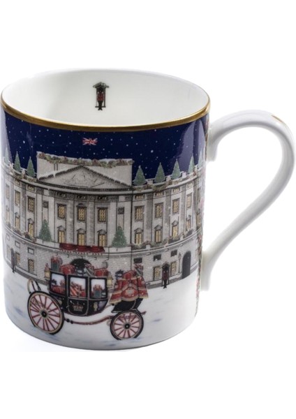 Buckingham Sarayı Desenli Porselen Kupa
