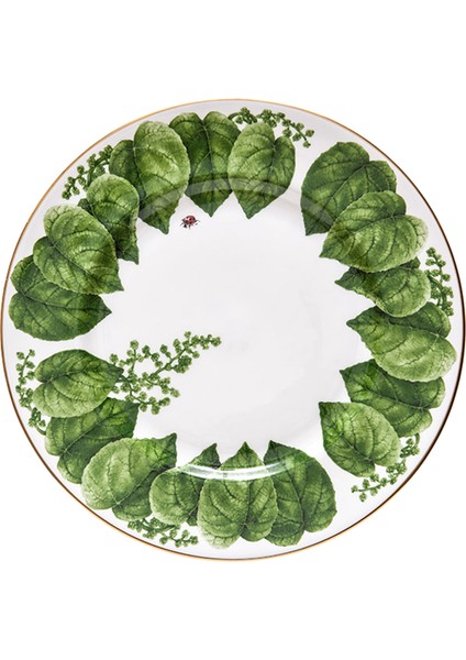 Al Fresco Dinner Yeşil Porselen Tabak 27 cm