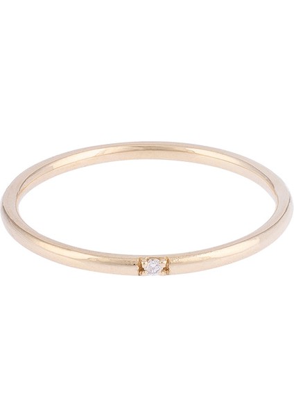 Tek Taşlı Pırlanta 14 Ayar Altın Unisex Yüzük fiyatları