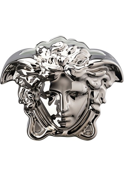 Medusa Grande Platin Porselen Vazo 15 cm