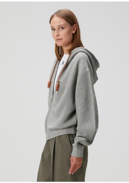 Flamenco Relaxed Fit Gri Kapüşonlu Sweatshirt modelleri