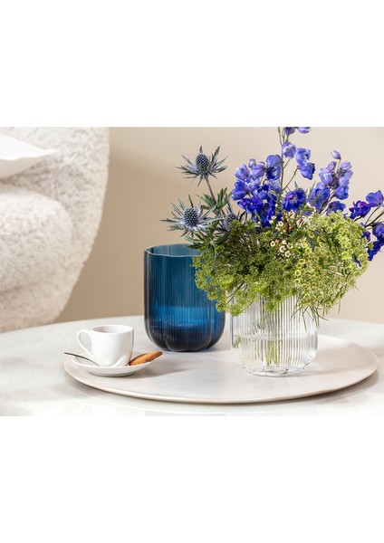 Fleur Mavi Cam Vazo 15 cm fiyatları