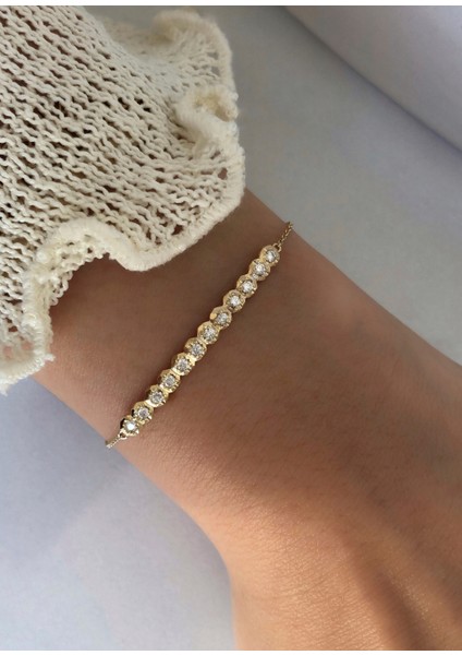 Broadway Pırlanta Taşlı 14 Ayar Altın Kadın Bilezik fiyatları