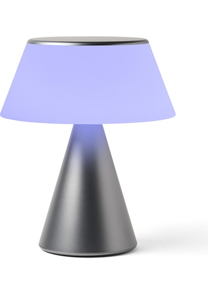 Luma Metalik Gri Büyük Boy LED Masa Lambası modelleri